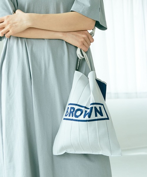 THEATRE PRODUCTS（シアタープロダクツ）の「【THEATRE PRODUCTS】KNIT SHOULDER BAG（ショルダーバッグ・レディース・ネイビー/グレー・FREE）」の7枚目の写真