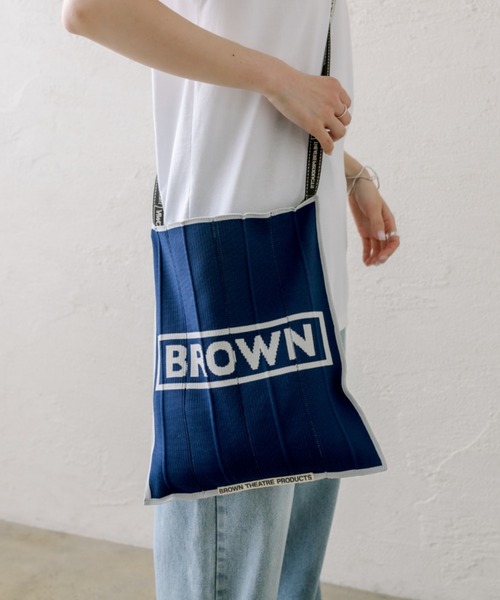 THEATRE PRODUCTS（シアタープロダクツ）の「【THEATRE PRODUCTS】KNIT SHOULDER BAG（ショルダーバッグ・レディース・ネイビー/グレー・FREE）」の8枚目の写真