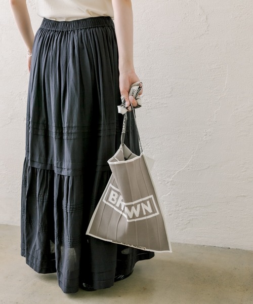 THEATRE PRODUCTS（シアタープロダクツ）の「【THEATRE PRODUCTS】KNIT SHOULDER BAG（ショルダーバッグ・レディース・ネイビー/グレー・FREE）」の6枚目の写真