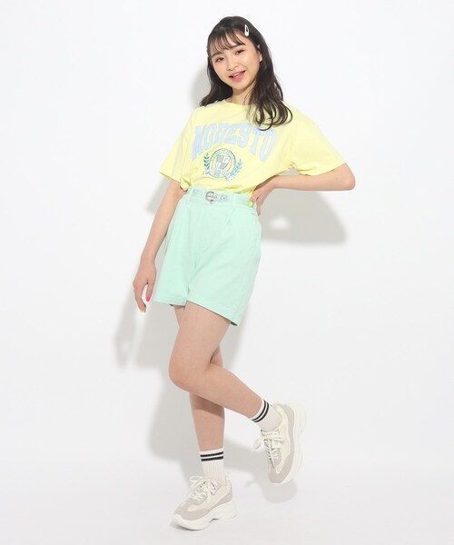 PINK-latte（ピンクラテ）の「◇クリアベルト付きカラーショートパンツ