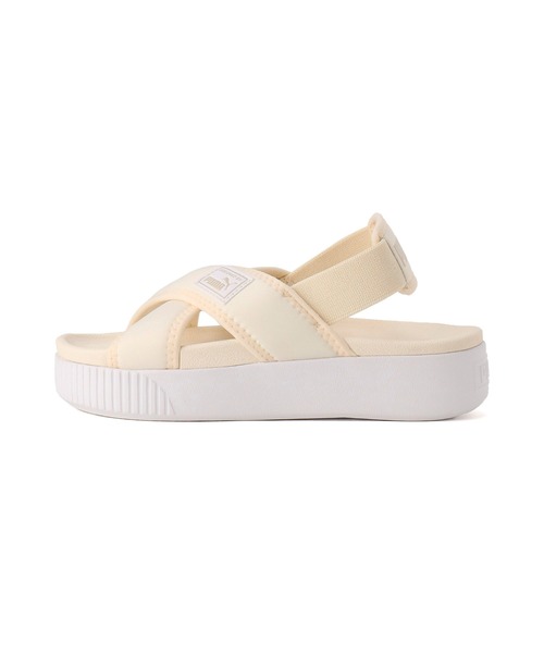 PUMA(プーマ)の「PUMA プーマ ウィメンズ プラットフォーム サンダル(サンダル・レディース・ブラック×ホワイト/ライトベージュ/ラベンダー・22.0cm/24.0cm/23.0cm/25.0cm/26.0cm)」の3枚目の写真