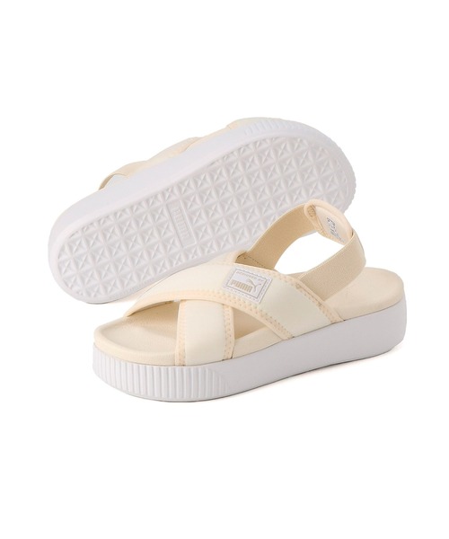 PUMA(プーマ)の「PUMA プーマ ウィメンズ プラットフォーム サンダル(サンダル・レディース・ブラック×ホワイト/ライトベージュ/ラベンダー・22.0cm/24.0cm/23.0cm/25.0cm/26.0cm)」の16枚目の写真