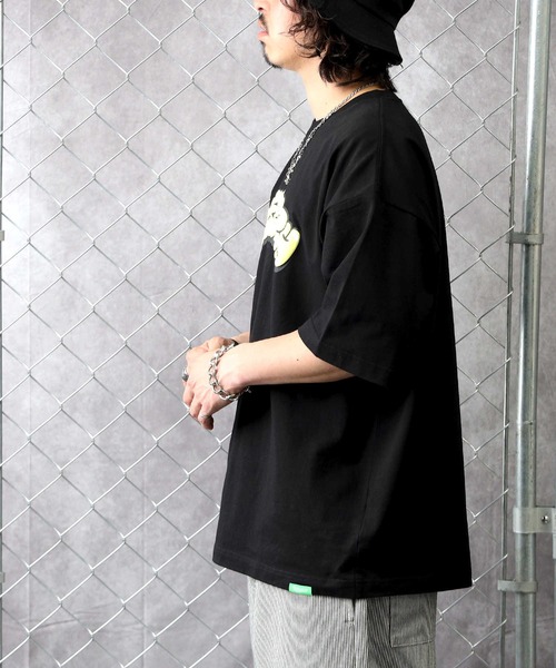 BACK NUMBER(バックナンバー)の「【BACK NUMBER】ストリートプリントTシャツ(Tシャツ/カットソー・メンズ・ブラック/ホワイト/パープル・M/L/XL/S)」の21枚目の写真