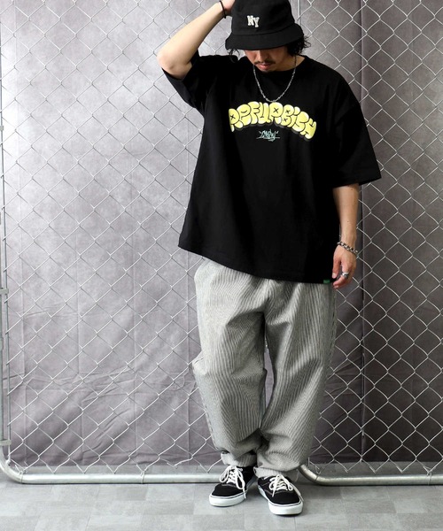 BACK NUMBER(バックナンバー)の「【BACK NUMBER】ストリートプリントTシャツ(Tシャツ/カットソー・メンズ・ブラック/ホワイト/パープル・M/L/XL/S)」の22枚目の写真