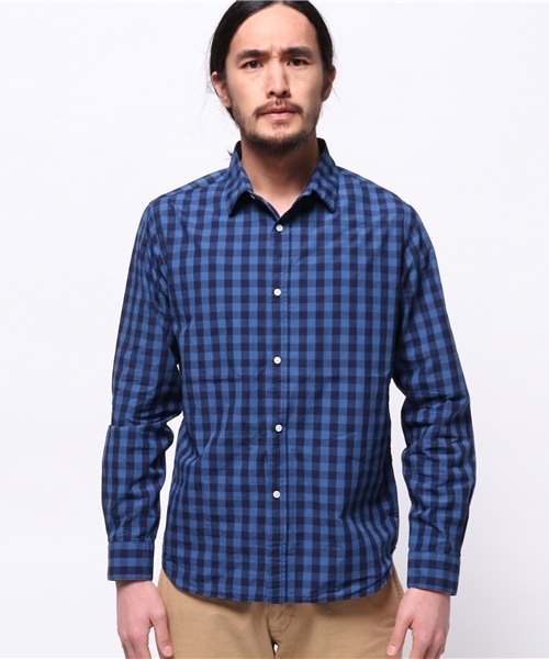 EDIFICE（エディフィス）の「◇インディゴモチーフショートレギュラーシャツ（シャツ/ブラウス・メンズ・ブルー系その他/ブルー/ネイビー・44/48/46/50）」の11枚目の写真