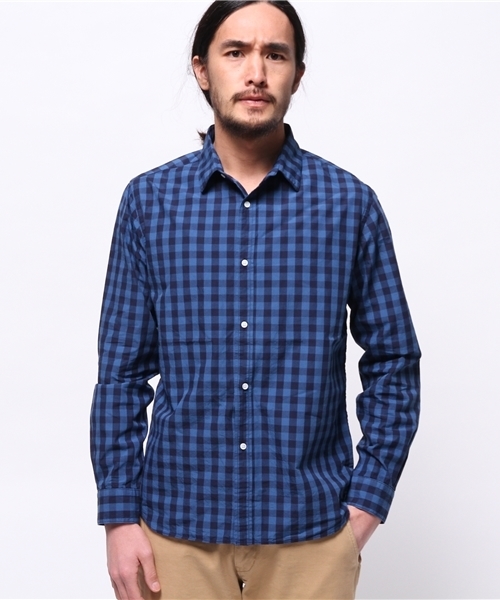 EDIFICE（エディフィス）の「◇インディゴモチーフショートレギュラーシャツ（シャツ/ブラウス・メンズ・ブルー系その他/ブルー/ネイビー・44/48/46/50）」の10枚目の写真