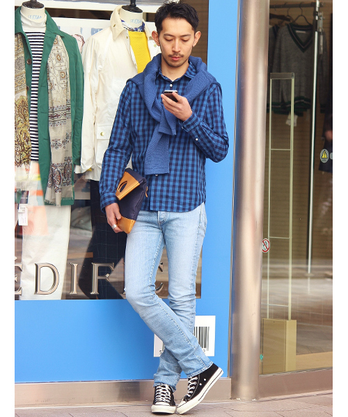 EDIFICE（エディフィス）の「◇インディゴモチーフショートレギュラーシャツ（シャツ/ブラウス・メンズ・ブルー系その他/ブルー/ネイビー・44/48/46/50）」の15枚目の写真