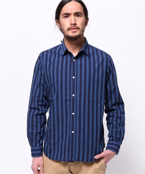 EDIFICE（エディフィス）の「◇インディゴモチーフショートレギュラーシャツ（シャツ/ブラウス・メンズ・ブルー系その他/ブルー/ネイビー・44/48/46/50）」の17枚目の写真