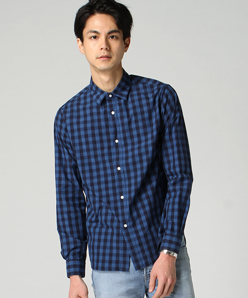 EDIFICE（エディフィス）の「◇インディゴモチーフショートレギュラーシャツ（シャツ/ブラウス・メンズ・ブルー系その他/ブルー/ネイビー・44/48/46/50）」の19枚目の写真