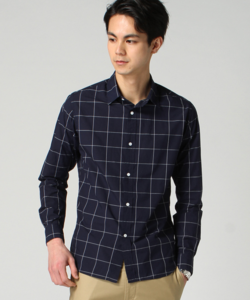 EDIFICE（エディフィス）の「◇インディゴモチーフショートレギュラーシャツ（シャツ/ブラウス・メンズ・ブルー系その他/ブルー/ネイビー・44/48/46/50）」の21枚目の写真