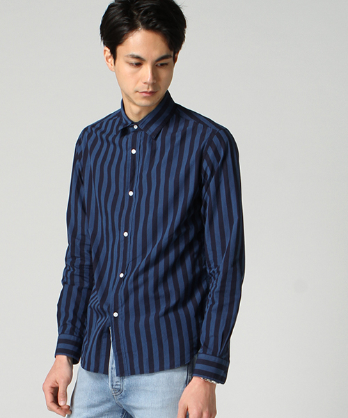 EDIFICE（エディフィス）の「◇インディゴモチーフショートレギュラーシャツ（シャツ/ブラウス・メンズ・ブルー系その他/ブルー/ネイビー・44/48/46/50）」の22枚目の写真