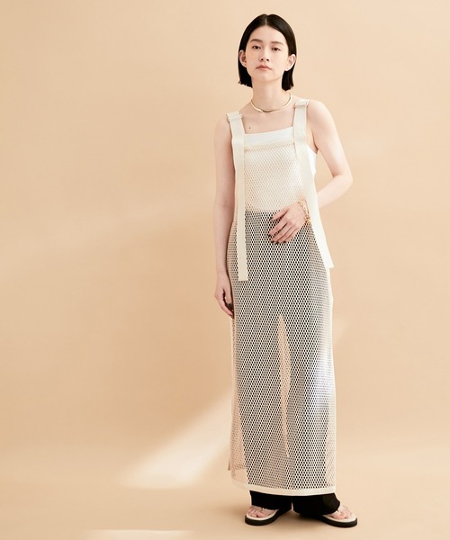 セール メッシュサスペンダーワンピース ワンピース Adam Et Rope アダムエロペ のファッション通販 Zozotown