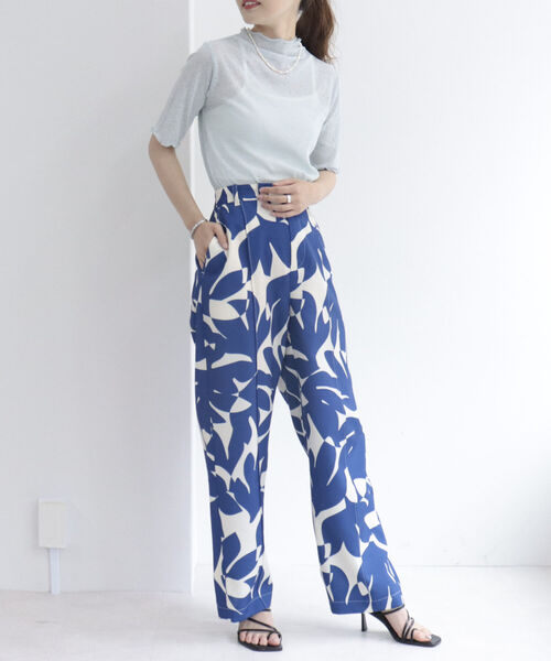 fredy emue（フレディエミュ）の「シアー半袖プルオーバーカットソー（Tシャツ/カットソー・レディース・ブラック/オフホワイト/ミント/サーモンピンク・38）」の15枚目の写真