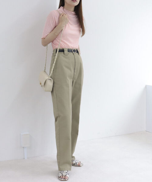 fredy emue（フレディエミュ）の「シアー半袖プルオーバーカットソー（Tシャツ/カットソー・レディース・ブラック/オフホワイト/ミント/サーモンピンク・38）」の22枚目の写真