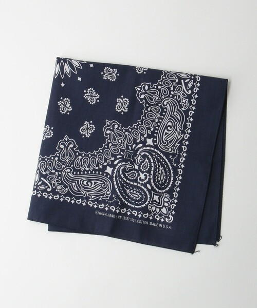 HAV-A-HANK(ハバハンク )の「<HAV-A-HANK>BANDANNA バンダナ(バンダナ/スカーフ・メンズ・ベージュ/レッド/ロイヤルブルー/イエロー/ライトグレー/ブラック/ダークグリーン/ネイビー/ターコイズブルー/ワインレッド/ライム/ダークブラウン/ピンク・FREE)」の8枚目の写真