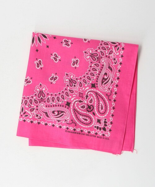 HAV-A-HANK(ハバハンク )の「<HAV-A-HANK>BANDANNA バンダナ(バンダナ/スカーフ・メンズ・ベージュ/レッド/ロイヤルブルー/イエロー/ライトグレー/ブラック/ダークグリーン/ネイビー/ターコイズブルー/ワインレッド/ライム/ダークブラウン/ピンク・FREE)」の12枚目の写真