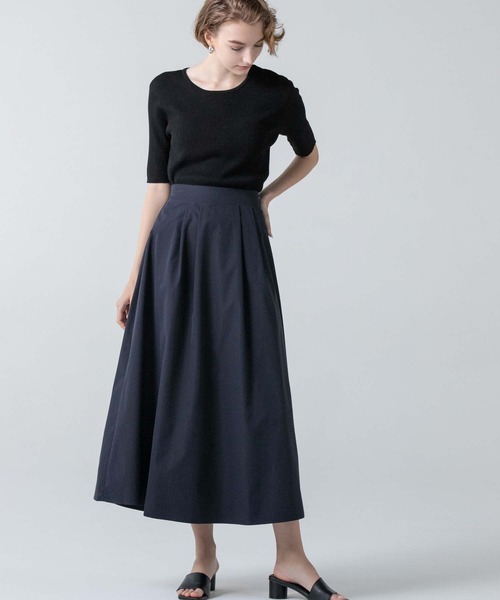 CEDNIE（セドニー）の「ハーフスリーブリブニット（ニット/セーター・レディース・ホワイト/ブラック・M）」の16枚目の写真