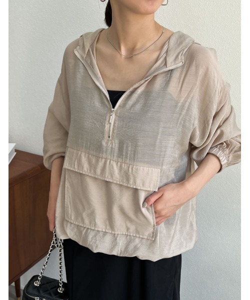 Re:EDIT（リエディ）の「シアードロスト長袖アノラックパーカー（その他トップス・レディース・ホワイト/モカ/ブラック/グレイッシュベージュ・LARGE/MEDIUM）」の21枚目の写真