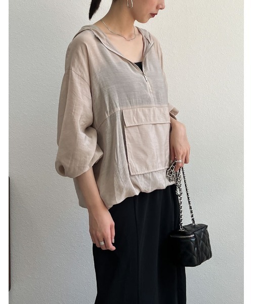 Re:EDIT（リエディ）の「シアードロスト長袖アノラックパーカー（その他トップス・レディース・ホワイト/モカ/ブラック/グレイッシュベージュ・LARGE/MEDIUM）」の22枚目の写真