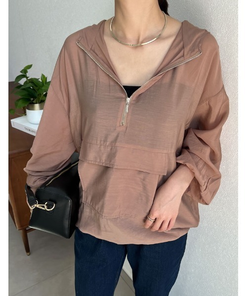 Re:EDIT（リエディ）の「シアードロスト長袖アノラックパーカー（その他トップス・レディース・ホワイト/モカ/ブラック/グレイッシュベージュ・LARGE/MEDIUM）」の17枚目の写真