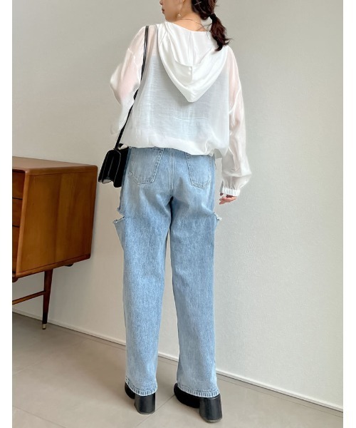 Re:EDIT（リエディ）の「シアードロスト長袖アノラックパーカー（その他トップス・レディース・ホワイト/モカ/ブラック/グレイッシュベージュ・LARGE/MEDIUM）」の8枚目の写真