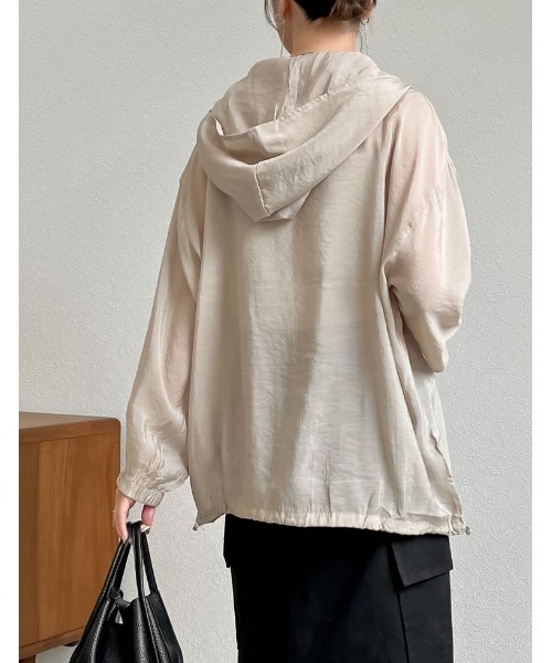 Re:EDIT（リエディ）の「シアードロスト長袖アノラックパーカー（その他トップス・レディース・ホワイト/モカ/ブラック/グレイッシュベージュ・LARGE/MEDIUM）」の10枚目の写真