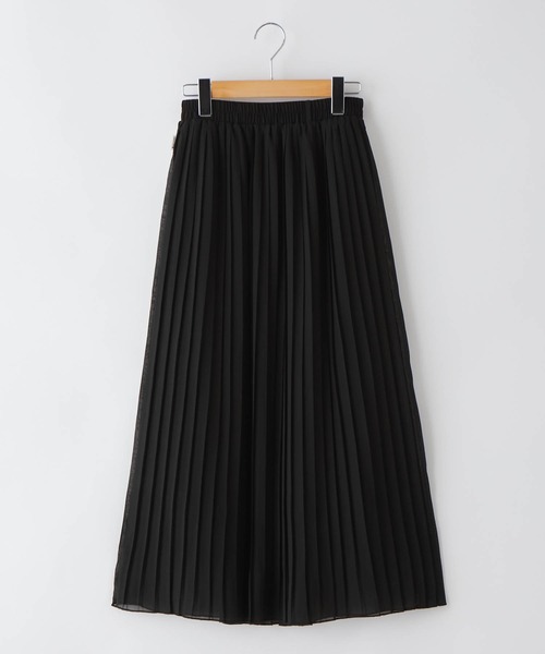 CONVERSE（コンバース）の「CONVERSE/コンバース ジョーゼットシアープリーツラインスカート（スカート・レディース・ブラック・M/L）」の12枚目の写真