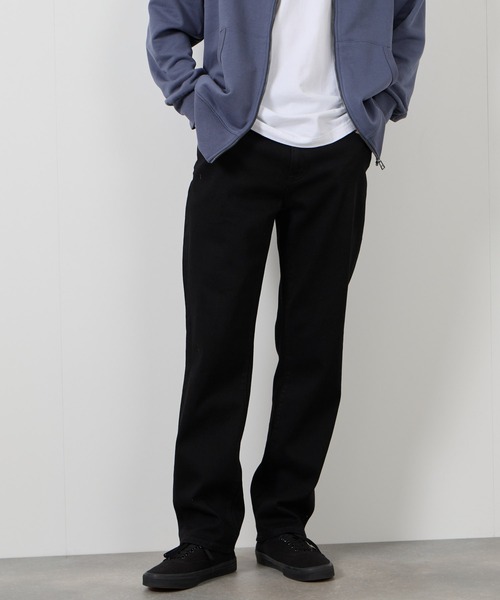 NAVY(ネイビー)の「毎日はきたくなるデニム「マイデニ」REGULAR STRAIGHT DENIM(デニムパンツ・メンズ・ワンウォッシュ/ブルー系1/ブラック/ブルー系3/ブラック系1/ブルー系2・32inch/36inch/28inch/31inch/29inch/33inch/30inch/34inch/27inch)」の1枚目の写真