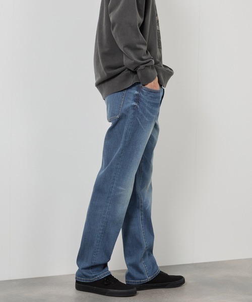 NAVY(ネイビー)の「毎日はきたくなるデニム「マイデニ」REGULAR STRAIGHT DENIM(デニムパンツ・メンズ・ワンウォッシュ/ブルー系1/ブラック/ブルー系3/ブラック系1/ブルー系2・32inch/36inch/28inch/31inch/29inch/33inch/30inch/34inch/27inch)」の19枚目の写真