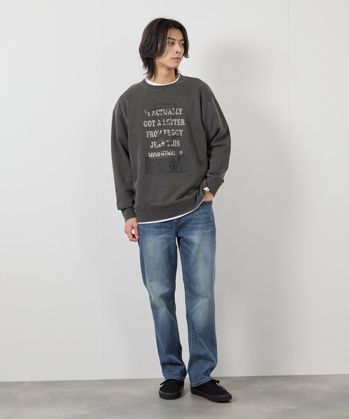 NAVY(ネイビー)の「毎日はきたくなるデニム「マイデニ」REGULAR STRAIGHT DENIM(デニムパンツ・メンズ・ワンウォッシュ/ブルー系1/ブラック/ブルー系3/ブラック系1/ブルー系2・32inch/36inch/28inch/31inch/29inch/33inch/30inch/34inch/27inch)」の21枚目の写真