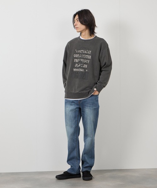 NAVY(ネイビー)の「毎日はきたくなるデニム「マイデニ」REGULAR STRAIGHT DENIM(デニムパンツ・メンズ・ワンウォッシュ/ブルー系1/ブラック/ブルー系3/ブラック系1/ブルー系2・32inch/36inch/28inch/31inch/29inch/33inch/30inch/34inch/27inch)」の22枚目の写真