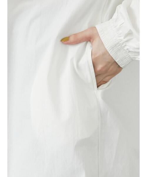 CRAFT STANDARD BOUTIQUE(クラフトスタンダードブティック)の「ハイネックシャーリングワンピース *◆(ワンピース・レディース・チャコールグレー/ブラウン/オフホワイト・FREE)」の19枚目の写真