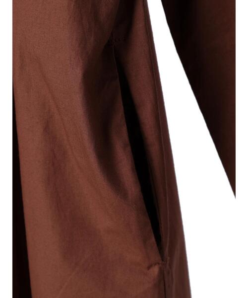 CRAFT STANDARD BOUTIQUE(クラフトスタンダードブティック)の「ハイネックシャーリングワンピース *◆(ワンピース・レディース・チャコールグレー/ブラウン/オフホワイト・FREE)」の12枚目の写真