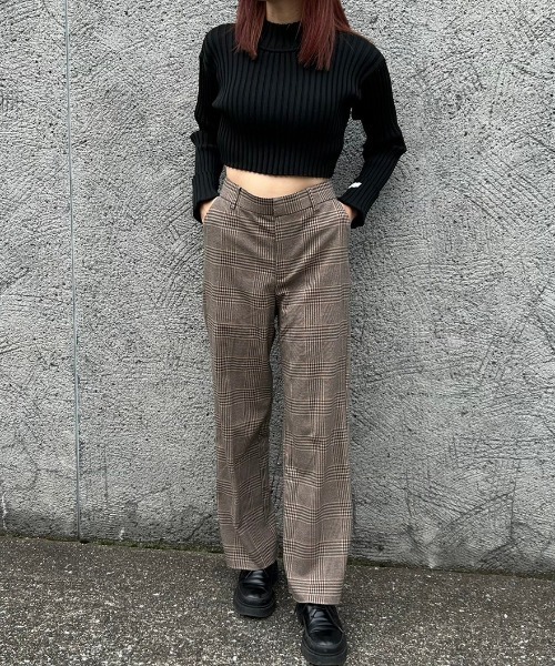 FIG&VIPER（フィグアンドバイパー）の「ボトルネックショート丈リブニット（ニット/セーター・レディース・ホワイト/ブラック/ブラウン/ダークブルー・FREE）」の20枚目の写真