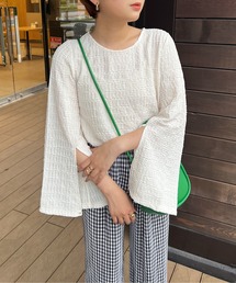 Ambre Ciel | ２WAYポコポコスリットトップス／【WEB/EC限定商品】(Tシャツ/カットソー)