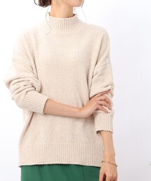 DRESKIP | モックネック ベロアモ－ル ニット(ニット/セーター)
