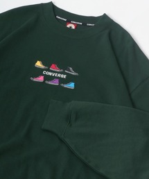 CONVERSE（コンバース）の「CONVERSE/コンバース オーバーサイズ リブライン リンガー ワンポイントロゴ刺繍 スウェットトレーナー トップス レディース メンズ（スウェット）」