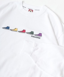 CONVERSE/コンバース オーバーサイズ リブライン リンガー ワンポイントロゴ刺繍 スウェットトレーナー トップス レディース メンズ