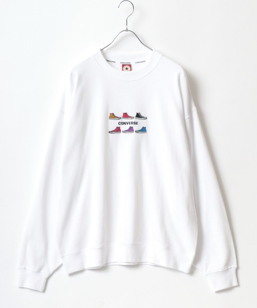 CONVERSE(コンバース)の「CONVERSE/コンバース オーバーサイズ リブライン リンガー ワンポイントロゴ刺繍 スウェットトレーナー トップス レディース メンズ(スウェット・レディース・ダークグリーン/ブラック系その他/ブラック/ホワイト/ホワイト系その他/ベージュ系その他/オートミール/グリーン系その他/ベージュ系その他3/ベージュ系その他2/グリーン系その他2/ブラック系その他2・M/L/LL)」の18枚目の写真