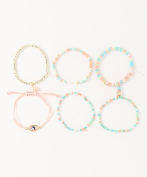 チャイハネ(チャイハネ)の「【チャイハネ】ナサディセットブレスレット(ブレスレット・レディース・ホワイト/ブラック/ブラウン/レッド/ターコイズブルー/マルチ・FREE)」の7枚目の写真