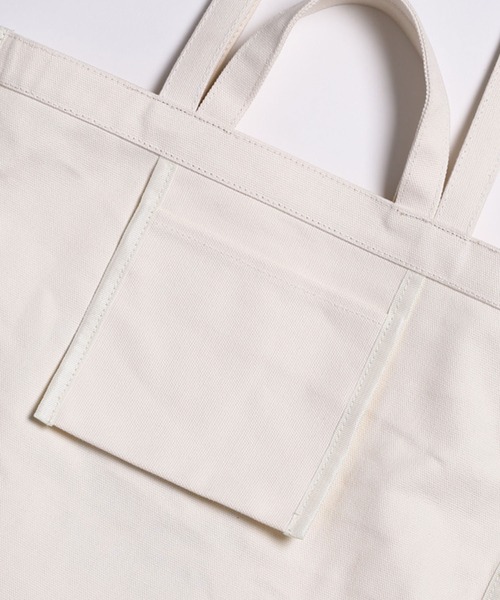 BROOKS BROTHERS(ブルックスブラザーズ)の「【オンラインショップ限定】コットンキャンバス ラベルプリント トートバック(トートバッグ・メンズ・ネイビー/レッド・ONE SIZE)」の8枚目の写真