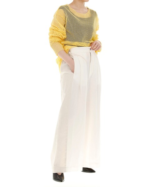 603（ロクマルサン）の「603 MESH LONG L/S T-SHIRTS（Tシャツ/カットソー・レディース・ホワイト/ライトブルー/イエロー/ライトグリーン/ブラック・FREE）」の5枚目の写真