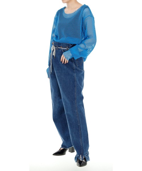 603（ロクマルサン）の「603 MESH LONG L/S T-SHIRTS（Tシャツ/カットソー・レディース・ホワイト/ライトブルー/イエロー/ライトグリーン/ブラック・FREE）」の4枚目の写真