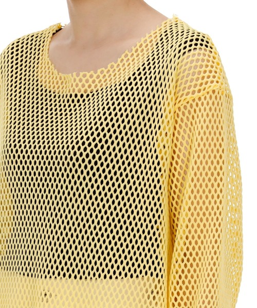 603（ロクマルサン）の「603 MESH LONG L/S T-SHIRTS（Tシャツ/カットソー・レディース・ホワイト/ライトブルー/イエロー/ライトグリーン/ブラック・FREE）」の12枚目の写真