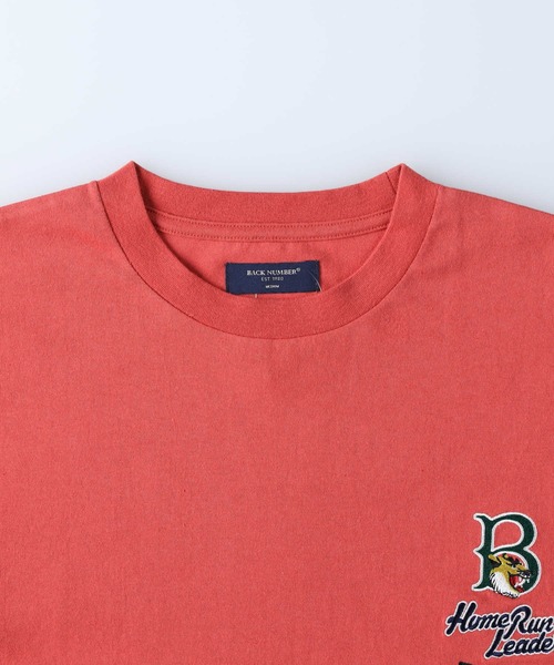 BACK NUMBER（バックナンバー）の「【BACK NUMBER】カレッジワッペンロンＴ（Tシャツ/カットソー・メンズ・ホワイト/オレンジ/ブラック・XL/M/S/L）」の8枚目の写真