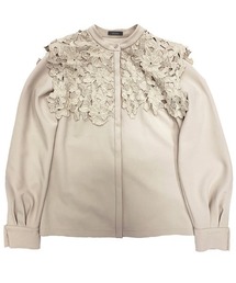 anuans 2wayスリーブレースドッキングブラウス beige anuans（アニュアンス）の「2wayスリーブレースドッキング