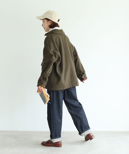 PAR ICI（パーリッシィ）の「ソフトメルトン ZIPショートコート