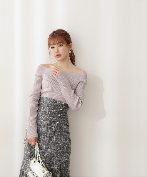 PROPORTION BODY DRESSING（プロポーションボディドレッシング）の「ＥＣＯＶＥＲＯランダムリブニット / 1212270021（ニット/セーター・レディース・ブラック/グレー/パープル・MEDIUM/SMALL）」の11枚目の写真