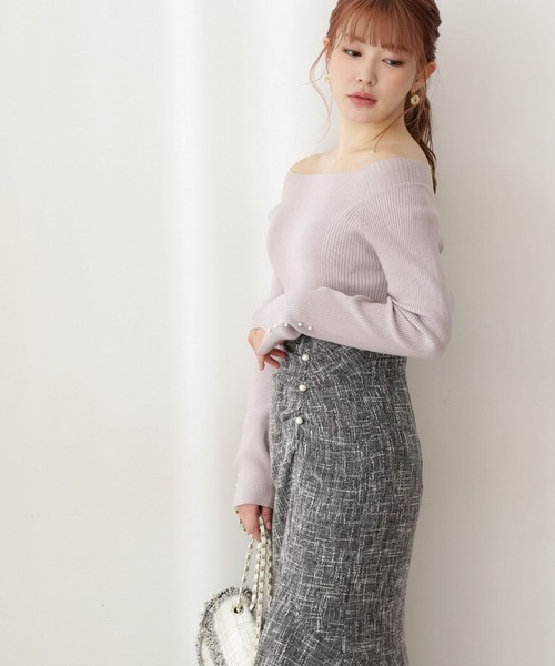 PROPORTION BODY DRESSING（プロポーションボディドレッシング）の「ＥＣＯＶＥＲＯランダムリブニット / 1212270021（ニット/セーター・レディース・ブラック/グレー/パープル・MEDIUM/SMALL）」の12枚目の写真