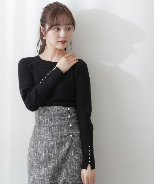 PROPORTION BODY DRESSING（プロポーションボディドレッシング）の「ＥＣＯＶＥＲＯランダムリブニット / 1212270021（ニット/セーター・レディース・ブラック/グレー/パープル・MEDIUM/SMALL）」の4枚目の写真